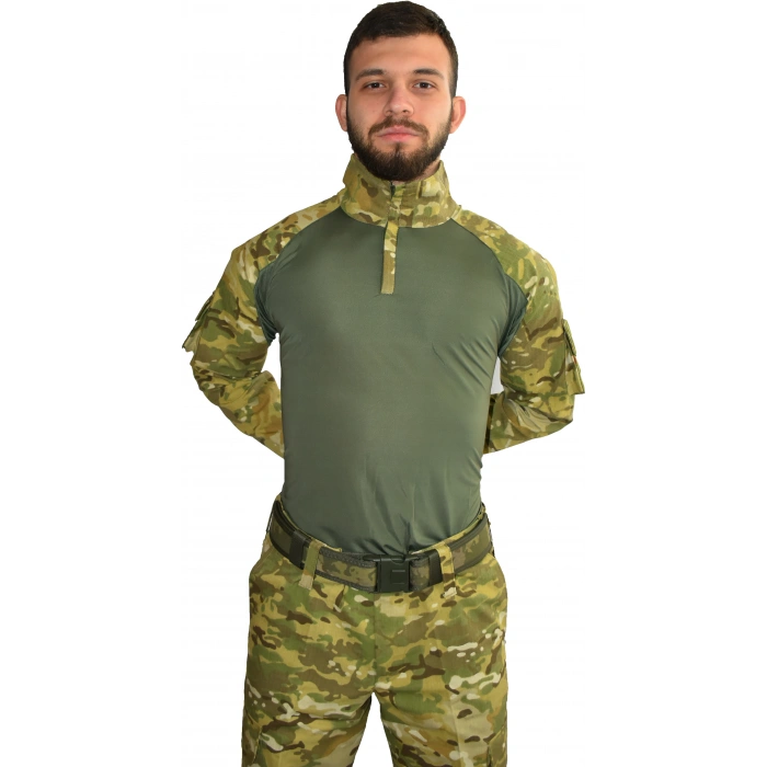 ASKERİ KAMUFLAJ COMBAT TİŞÖRT MULTİCAM HAKİ KOMBAT