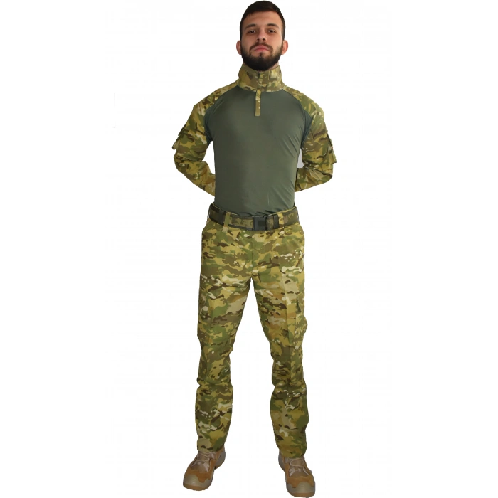 ASKERİ KAMUFLAJ COMBAT TİŞÖRT MULTİCAM HAKİ KOMBAT