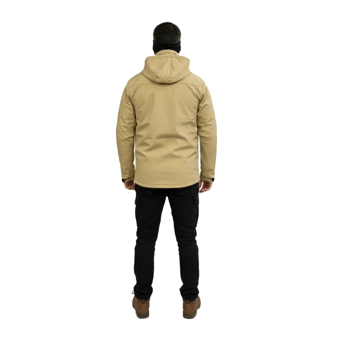 BEJ SOFT SHELL MONT ÇİFT KAT POLARLI