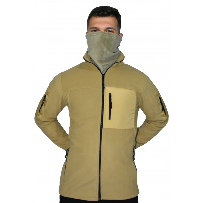 BEJ SOFT SHELL TAKTİK POLAR MONT AVCI 7 CEP