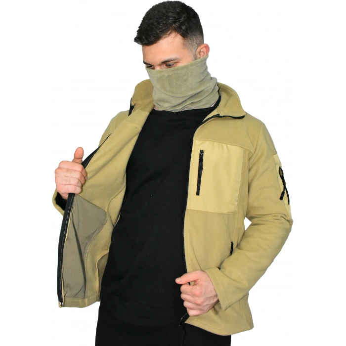 BEJ SOFT SHELL TAKTİK POLAR MONT AVCI 7 CEP