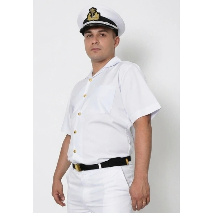 DENİZCİ BEYAZ GÖMLEK ( DÜĞME DAHİL DEĞİLDİR )