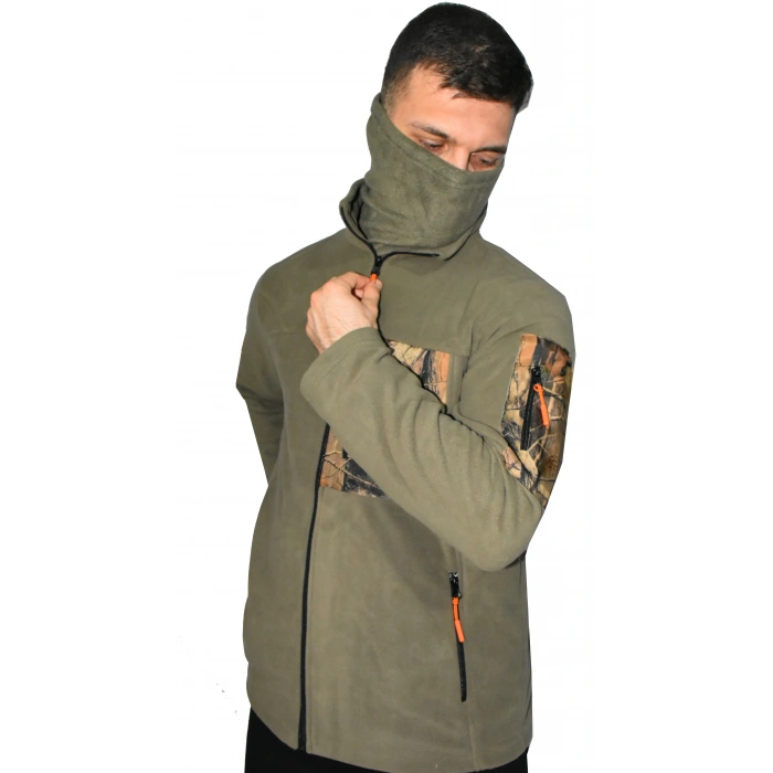 HAKİ ORMAN DESEN TAKTİK POLAR MONT AVCI MONT 7 CEP