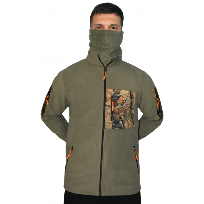 HAKİ ORMAN DESEN TAKTİK POLAR MONT AVCI MONT 7 CEP