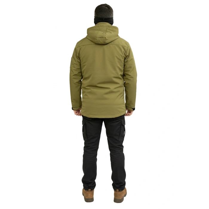 HAKİ SOFT SHELL MONT ÇİFT KAT POLARLI