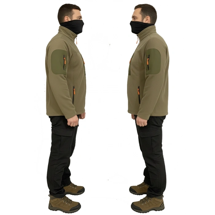 HAKİ SOFT SHELL TAKTİK POLAR MONT AVCI 7 CEP