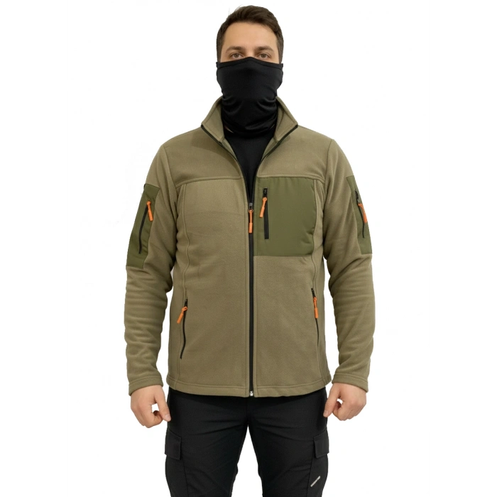 HAKİ SOFT SHELL TAKTİK POLAR MONT AVCI 7 CEP