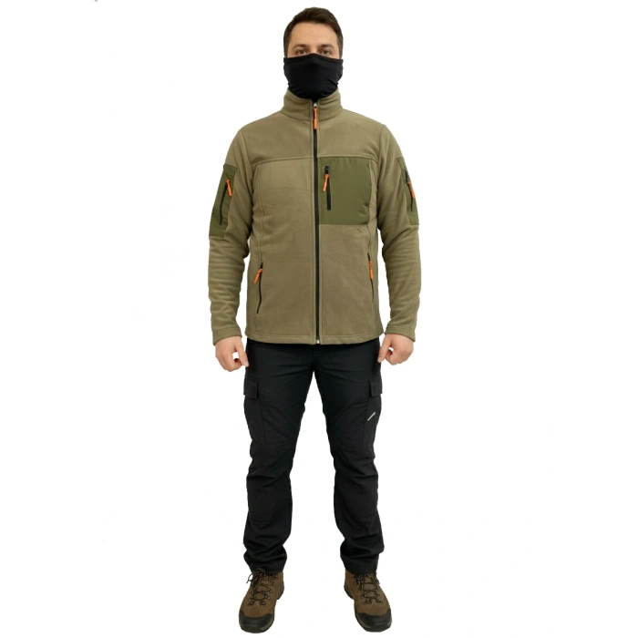 HAKİ SOFT SHELL TAKTİK POLAR MONT AVCI 7 CEP