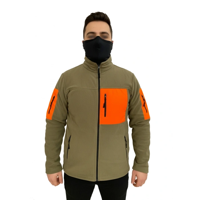 HAKİ TURUNCU SOFT SHELL TAKTİK POLAR MONT AVCI 7 CEP