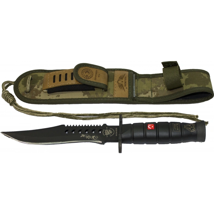 HALMAK TSK PİYADE KOMANDO BIÇAK SİYAH 30 CM