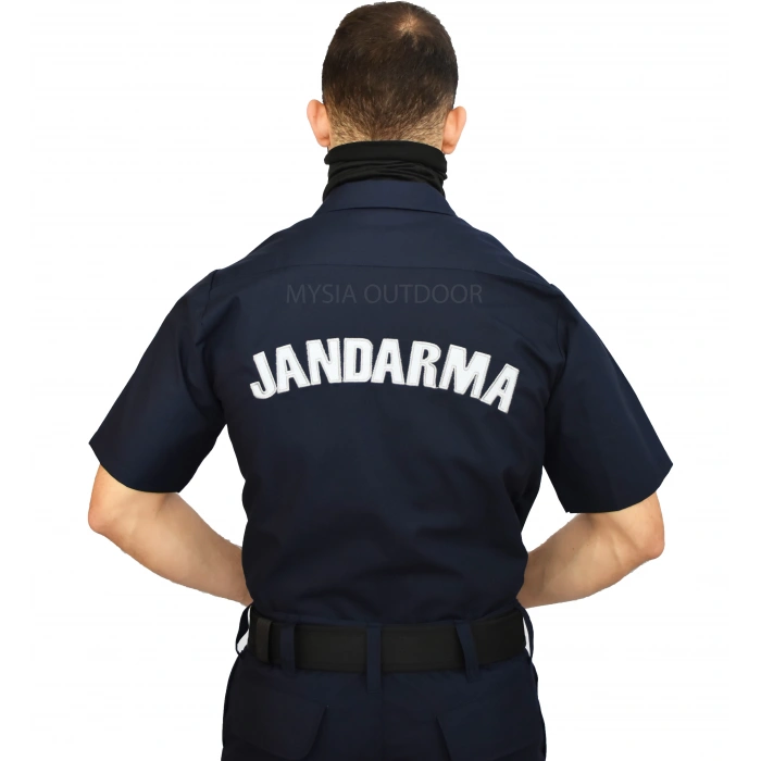 JANDARMA ASAYİŞ KISA KOL LACİVERT YAZLIK GÖMLEK RENK ATMAZ