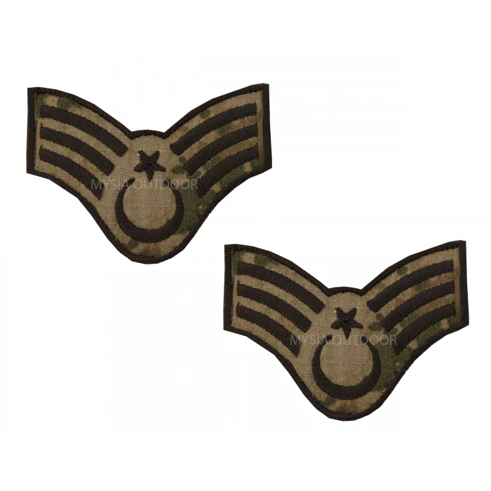 JANDARMA KAMUFLAJ ASTSUBAY KIDEMLİ ÇAVUŞ RÜTBE CIRTLI