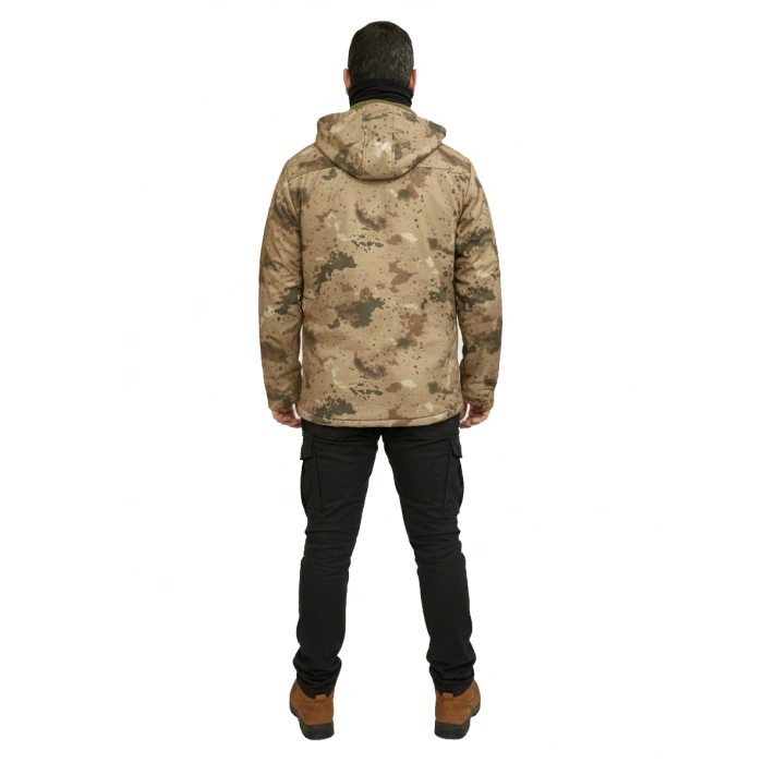 JANDARMA KAMUFLAJ SOFT SHELL MONT ÇİFT KAT POLARLI