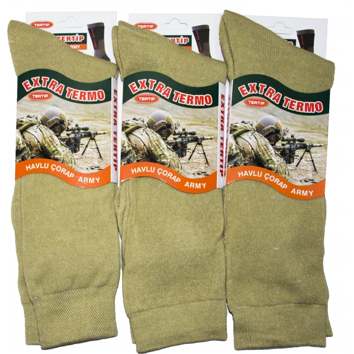 KIŞLIK HAVLU NANO ASKER ÇORABI 3 LÜ