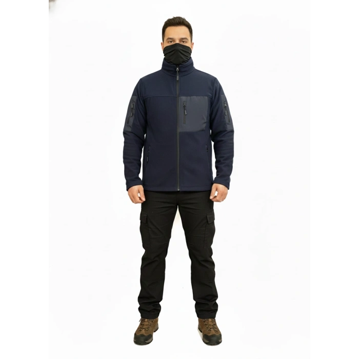 LACİVERT SOFT SHELL TAKTİK POLAR MONT AVCI 7 CEP