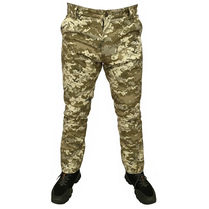 PİXEL KAMUFLAJ SOFT SHELL PANTOLON İÇİ POLARLI