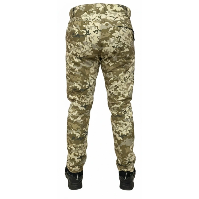 PİXEL KAMUFLAJ SOFT SHELL PANTOLON İÇİ POLARLI