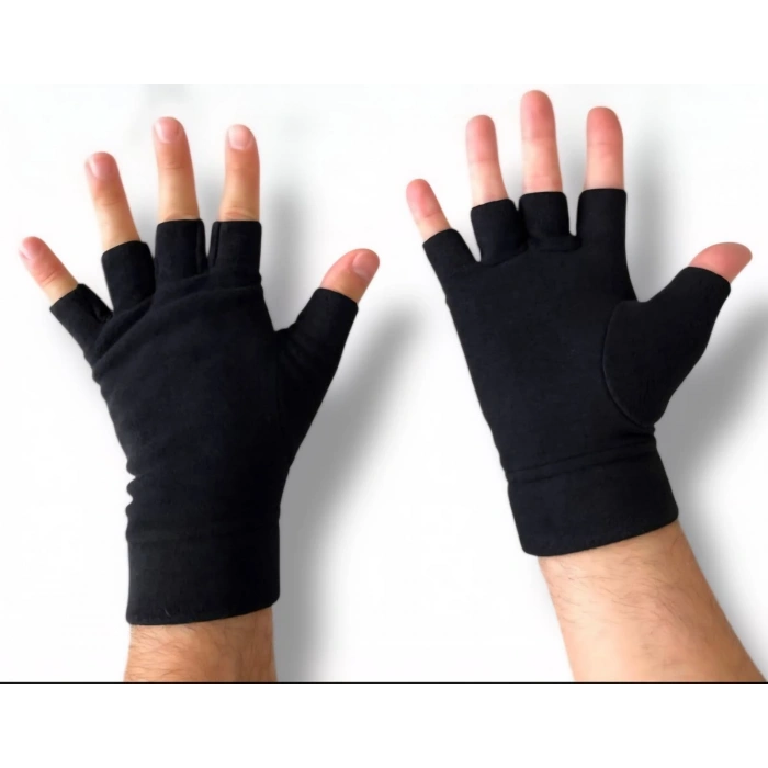 POLAR KESİK ELDİVEN SİYAH