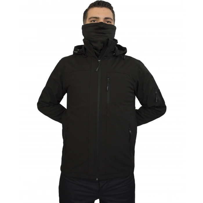 SİYAH SOFT SHELL MONT İÇİ POLARLI