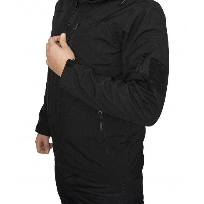 SİYAH SOFT SHELL MONT İÇİ POLARLI