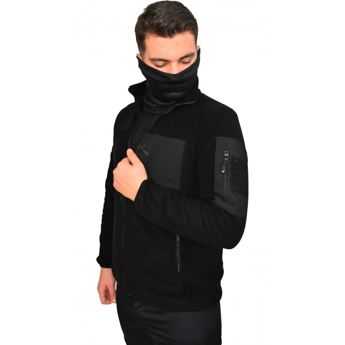 SİYAH TAKTİK POLAR MONT 7 CEP