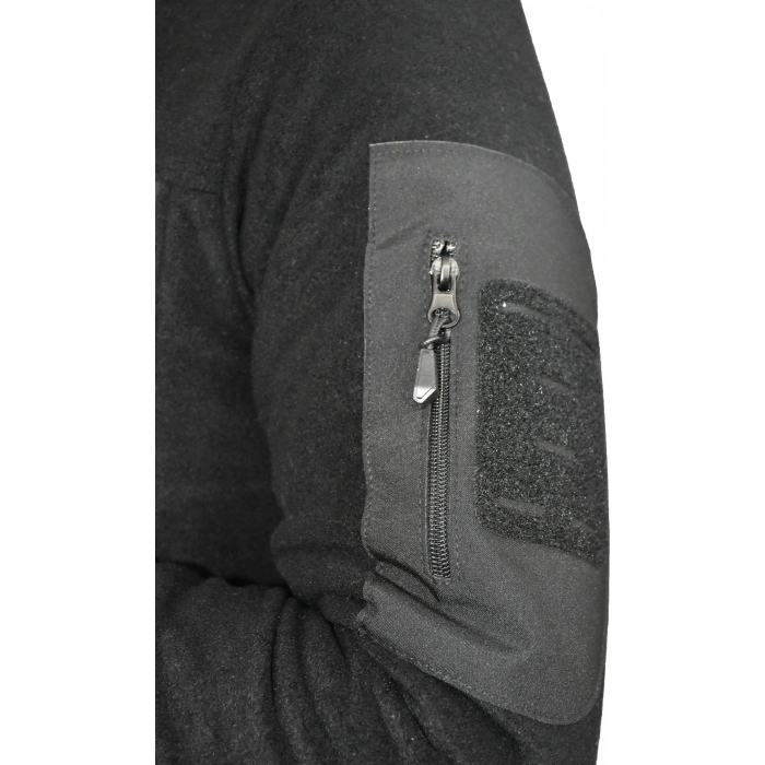 SİYAH TAKTİK POLAR MONT 7 CEP