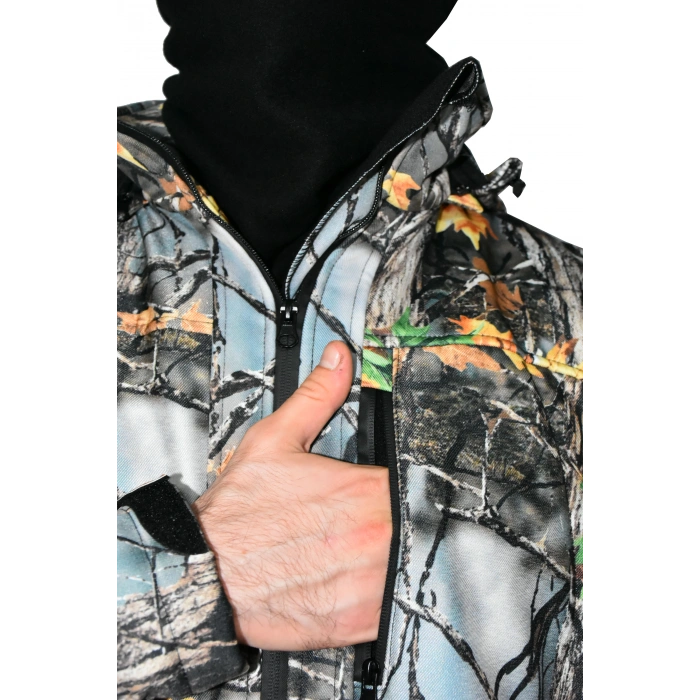 SOFT SHELL MONT AVCI SAZ ORMAN DESEN ÇİFT KAT POLARLI