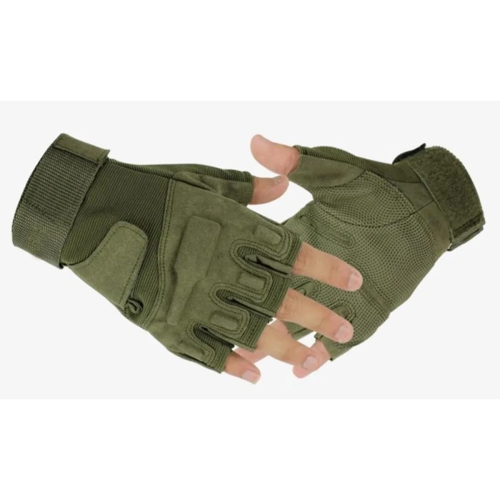 TAKTİK KISA HAKİ KEMİKSİZ ELDİVEN ASKER POLİS MOTOSİKLET BİSİKLET ELDİVENİ