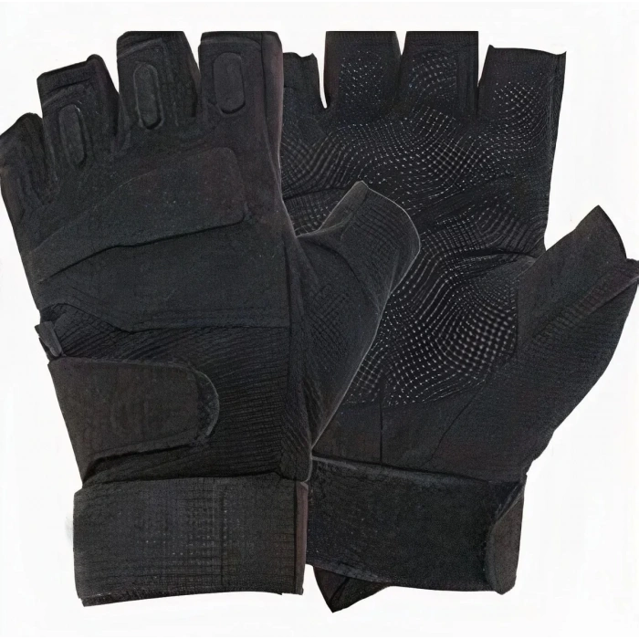 TAKTİK KISA SİYAH KEMİKSİZ ELDİVEN ASKER POLİS MOTOSİKLET BİSİKLET ELDİVENİ