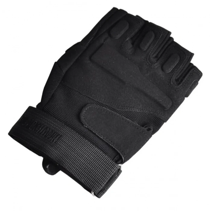 TAKTİK KISA SİYAH KEMİKSİZ ELDİVEN ASKER POLİS MOTOSİKLET BİSİKLET ELDİVENİ