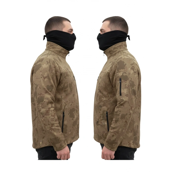 TSK KAMUFLAJ DESEN TAKTİK POLAR MONT AVCI MONT 6 CEP