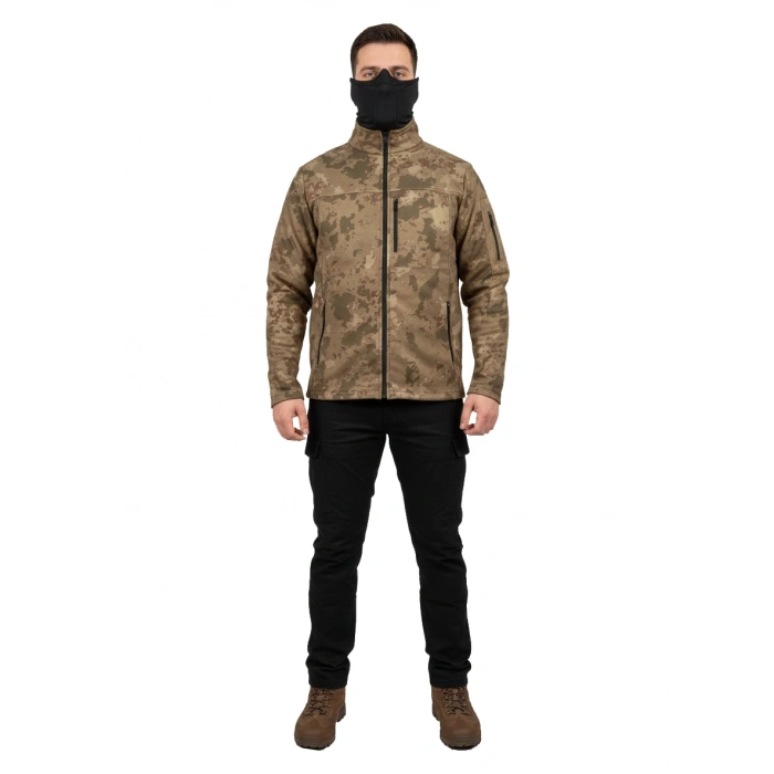 TSK KAMUFLAJ DESEN TAKTİK POLAR MONT AVCI MONT 6 CEP