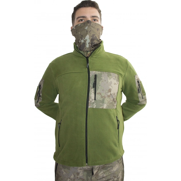 TSK PİYADE KAMUFLAJ HAKİ POLAR MONT