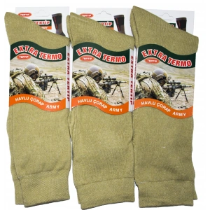 KIŞLIK HAVLU NANO ASKER ÇORABI 3 LÜ