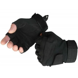 TAKTİK KISA SİYAH KEMİKSİZ ELDİVEN ASKER POLİS MOTOSİKLET BİSİKLET ELDİVENİ