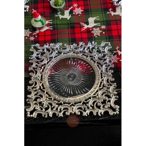 6LI Gümüş Supla Amerikan Servis Seti