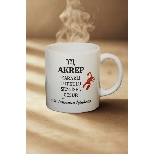 Akrep Burcu Temalı Burç Bardağı Kupa
