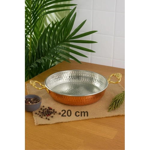 Bakır Sahan Tava  (1 ADET) Yumurta, Kuymak, Omlet, Menemen Sahanı