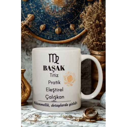 Başak Burcu Temalı Burç Bardağı Kupa