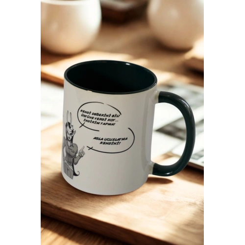 Özdeğer konulu motivasyon kupası. Birinci Kalite Porselen.