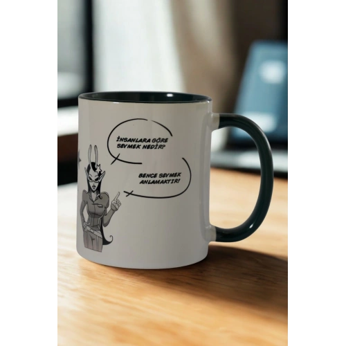 Sevgi Temalı Kupa. Birinci Kalite Porselen.