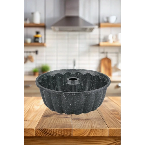 Siyah Döküm Sık Dilimli Kek Kalıbı