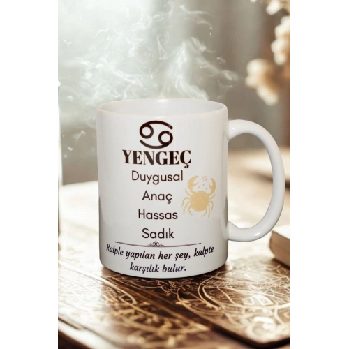 Yengeç Burcu Temalı Burç Bardağı Kupa