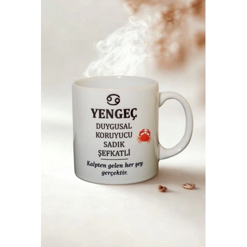 Yengeç Burcu Temalı Burç Bardağı Kupa