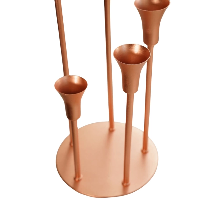5li Rose Şamdan