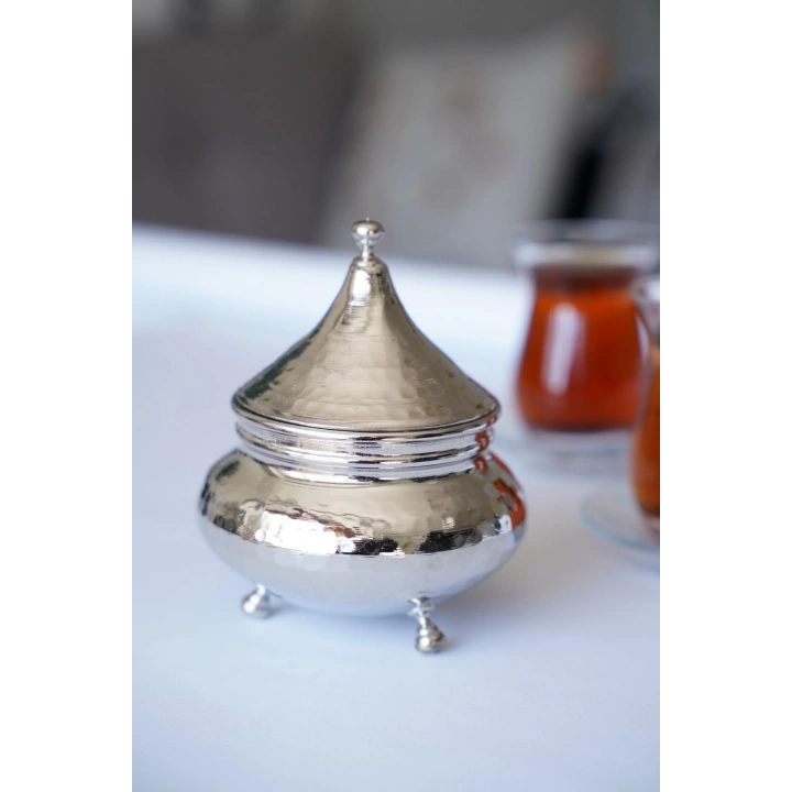 Bakır Rumeli Şekerlik El Dövme Nikel