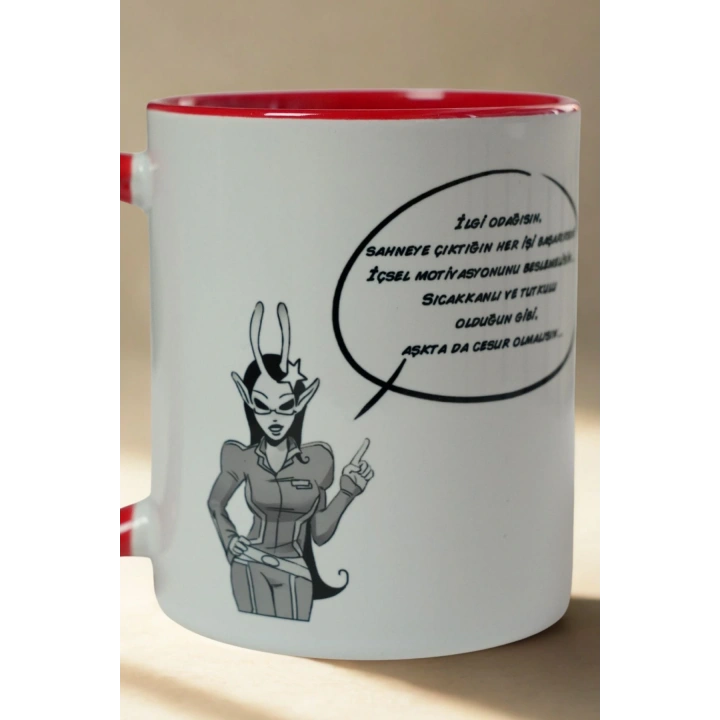 Aslan Burcu Porselen Kupa – Astroloji ve Burç Temalı Kupa Bardak – Kişiye Özel Aslan Burcu Hediyesİ