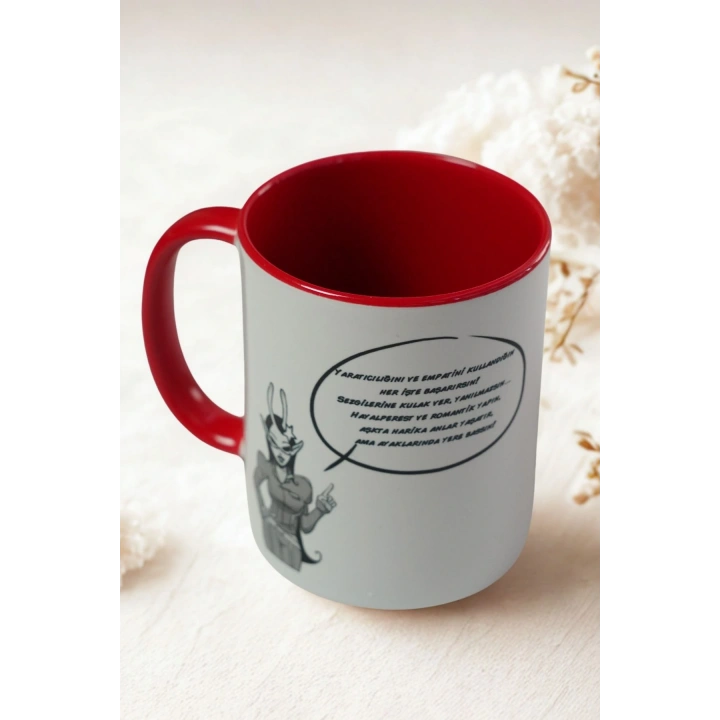 Balık Burcu Porselen Kupa – Astroloji ve Burç Temalı Kupa Bardak – Kişiye Özel Balık Burcu Hediyesi – Ruhsal ve Duygusal Balık Kupa