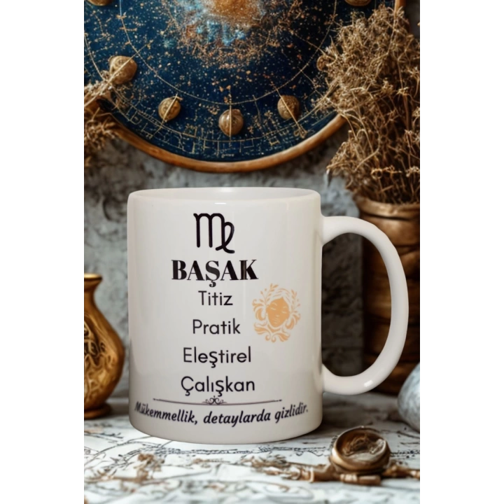 Başak Burcu Temalı Burç Bardağı Kupa