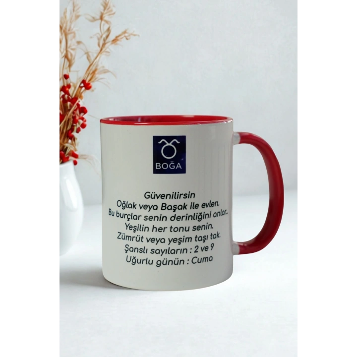 Boğa Burcu Kupa – Güvenilir, Sadık, Doğal ve Şans Odaklı Tasarım Kupa
